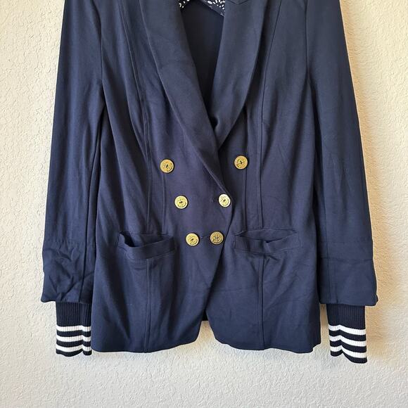CABI Grand Slam Blazer Jacket Navy Blue Double Breasted Preppy - Picture 5 of 13